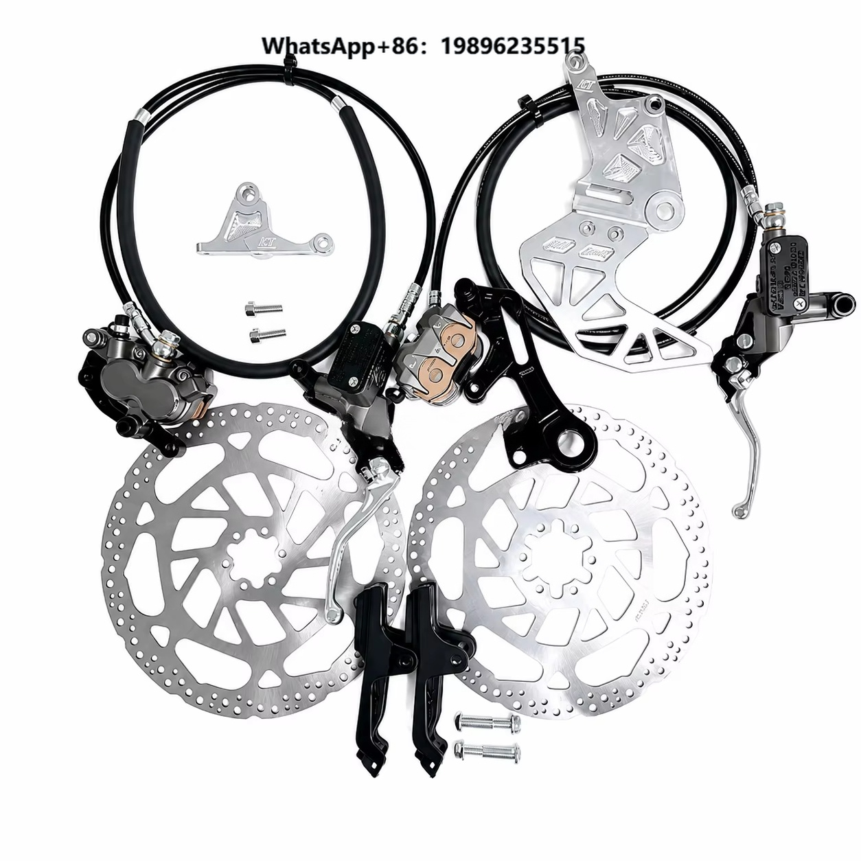 Bike Light Front Rear - مجموعة فرامل أمامية وخلفية معززة للسباقات،