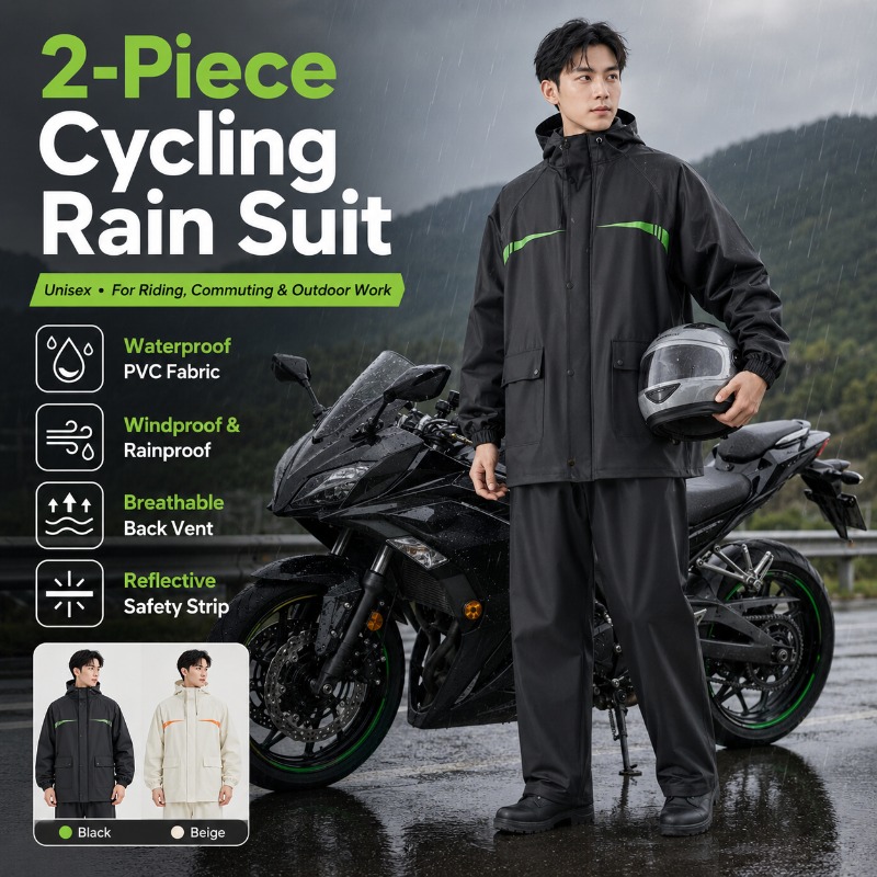 Cycling Commute Rain - بدلة مطر للدراجات الهوائية مقاومة للماء