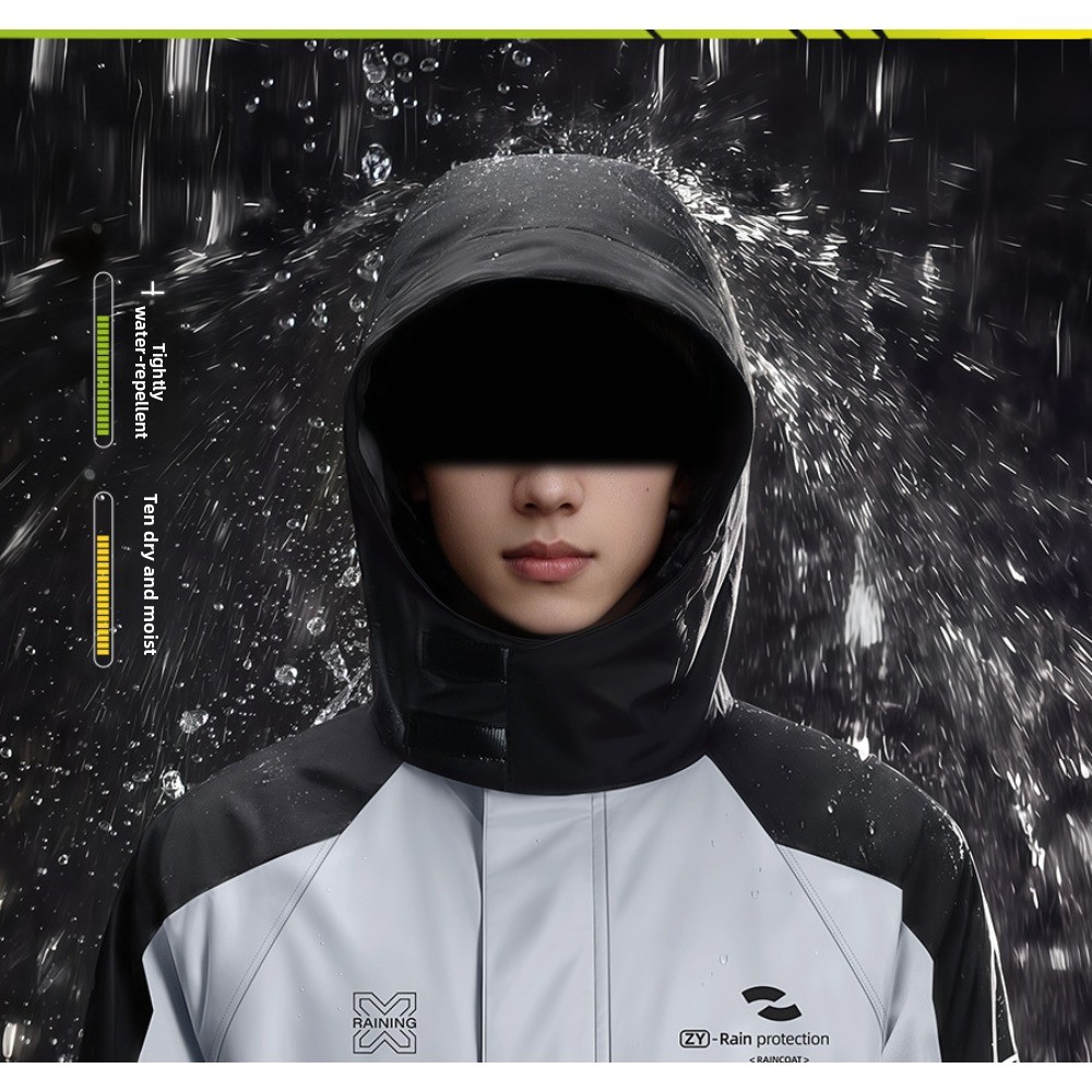 بدلة مطر للدراجات النارية مكون - مراجعة Cycling Commute Rain وسعره