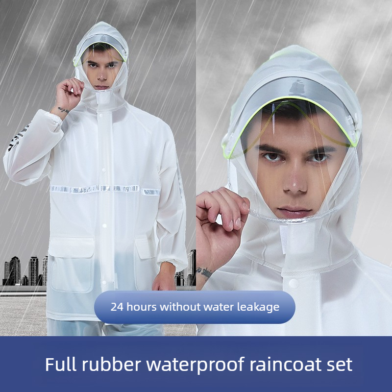 بدلة مطر عاكسة للضوء مكونة من  - مراجعة Cycling Commute Rain وسعره