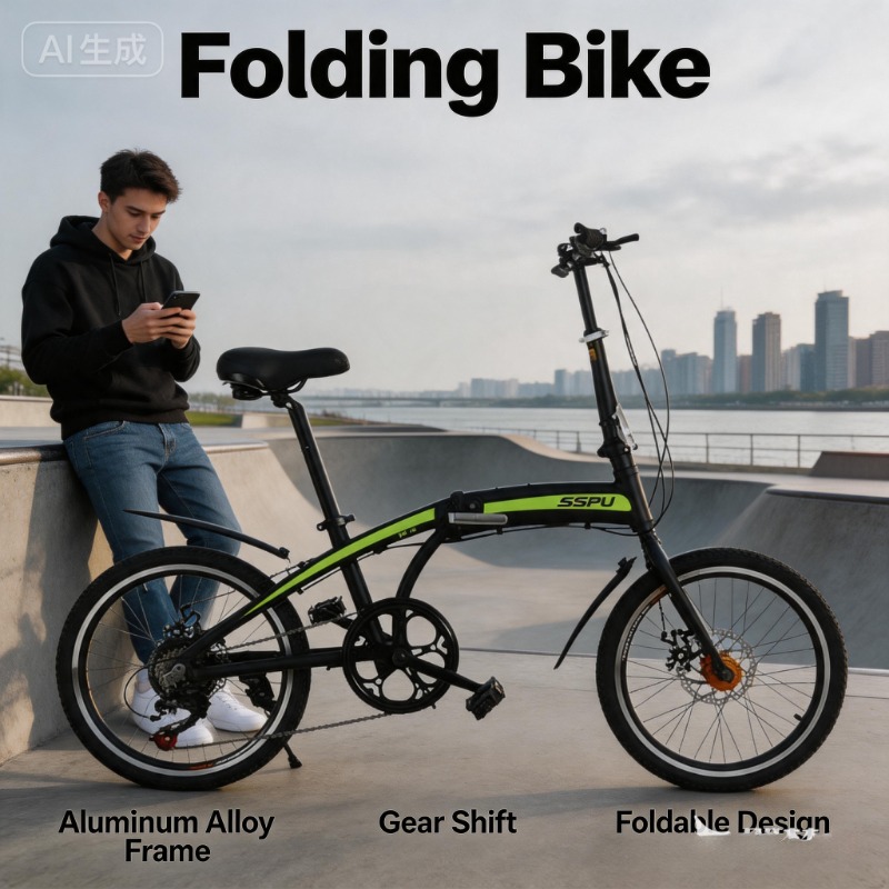 دراجة قابلة للطي خفيفة الوزن م - مراجعة Commuter Biking وسعره