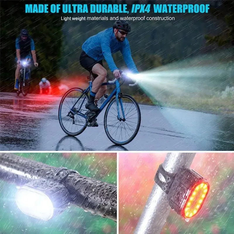 أضواء دراجة أمامية وخلفية قابل - مراجعة Bike Light Front Rear وسعره
