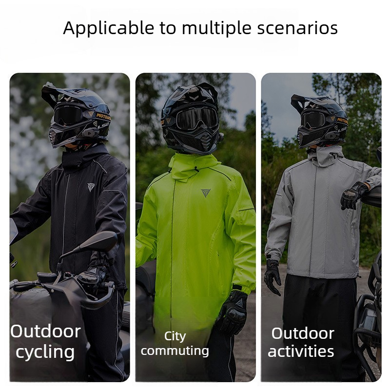 بدلة مطر للدراجات النارية، ستر - مراجعة Cycling Commute Rain وسعره