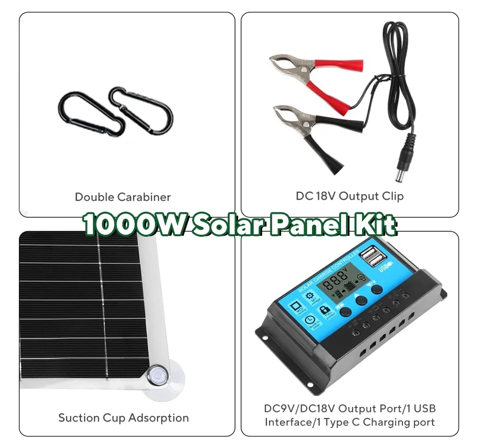 مجموعة ألواح شمسية بقوة 1000 و - مراجعة Usb Charger Dynamo وسعره