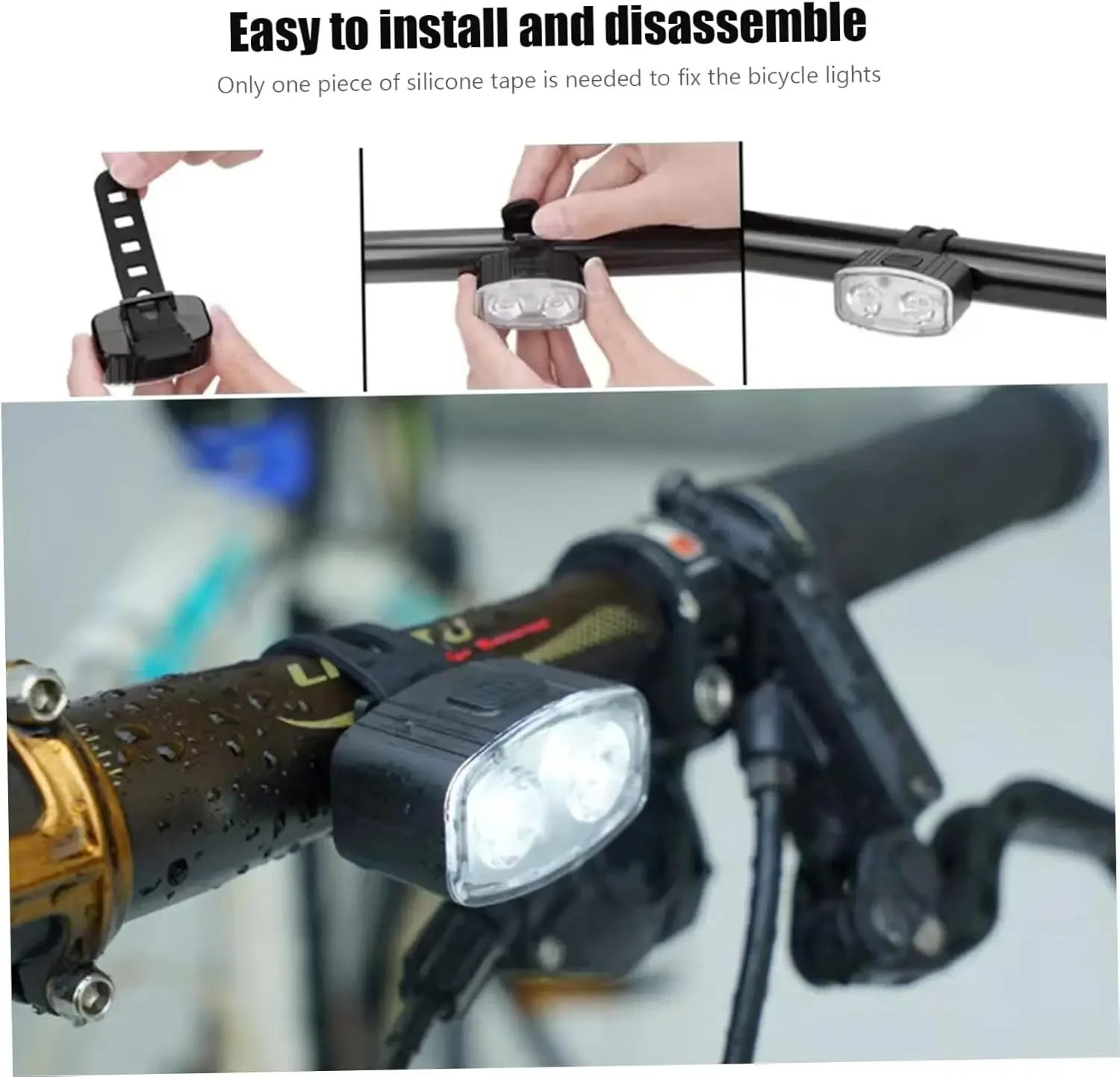 مجموعة مصابيح LED أمامية وخلفي - مراجعة Bike Light Front Rear وسعره