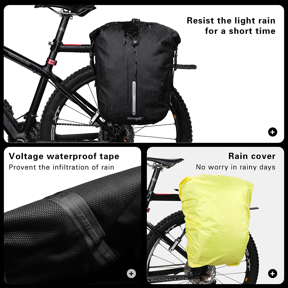 حقيبة ظهر راين وايك مضادة للمي - مراجعة Panniers Waterproof Rear وسعره